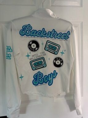 White and Blue custom Backstreet Boys jacket
Into the millennium